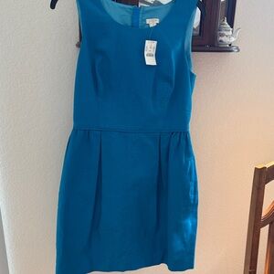 J.Crew Elegant Blue Sleeveless Dress